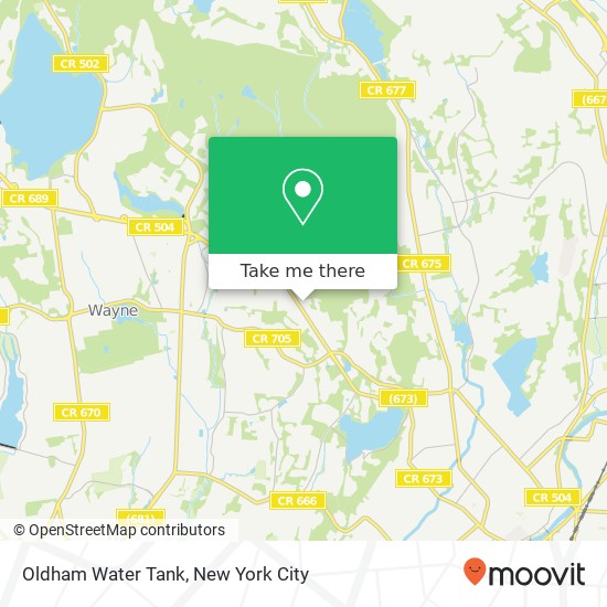 Mapa de Oldham Water Tank