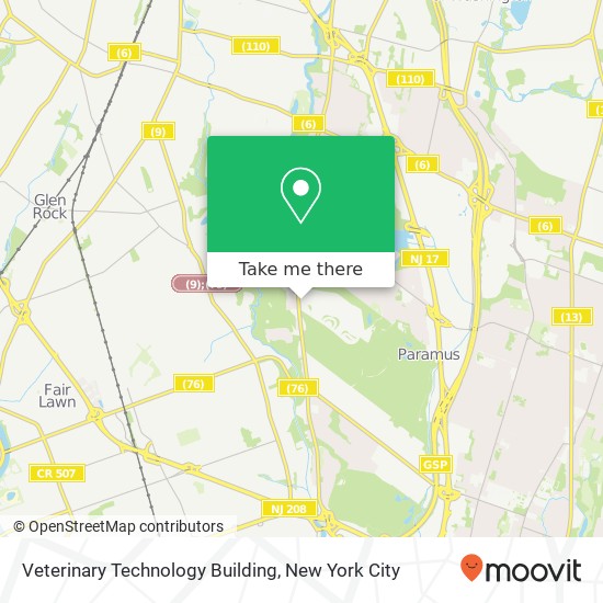 Mapa de Veterinary Technology Building
