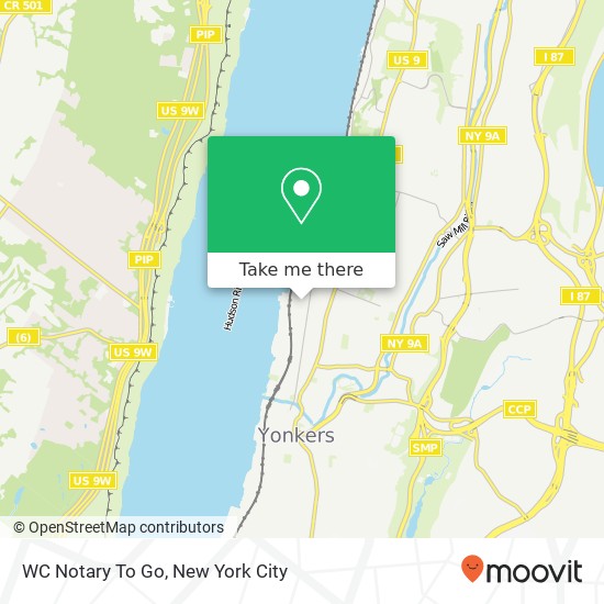WC Notary To Go map