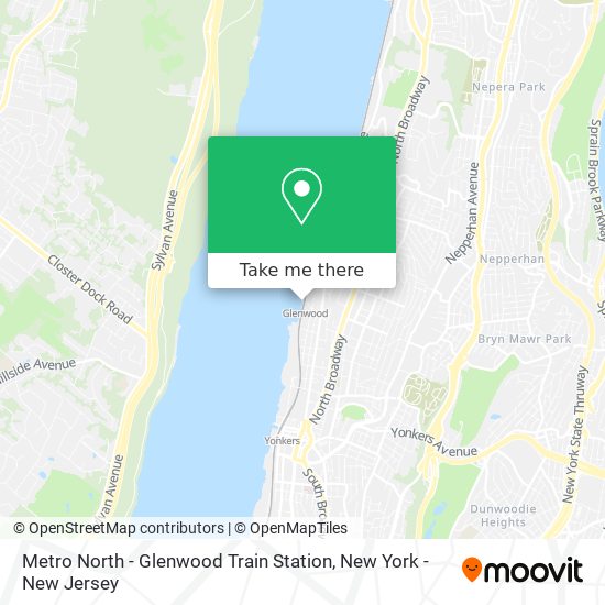 Mapa de Metro North - Glenwood Train Station