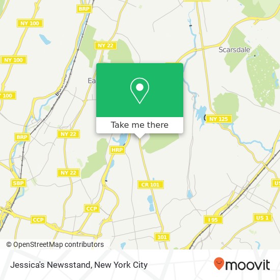 Jessica's Newsstand map