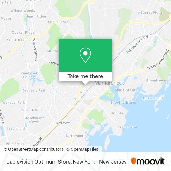 Mapa de Cablevision Optimum Store