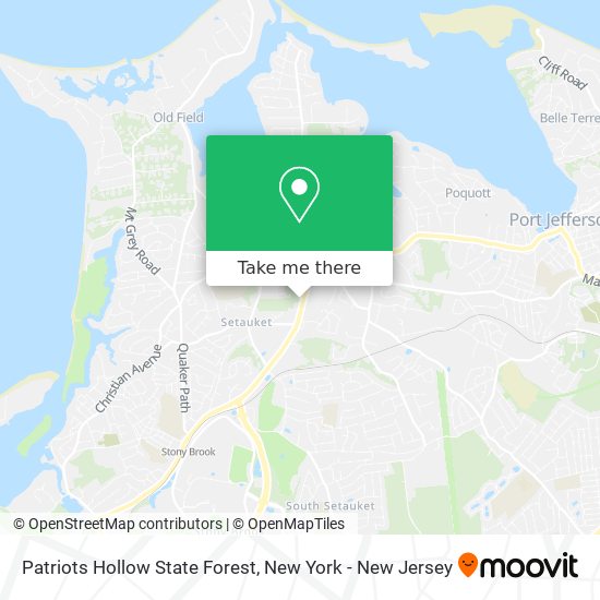 Patriots Hollow State Forest map