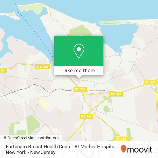 Fortunato Breast Health Center At Mather Hospital map