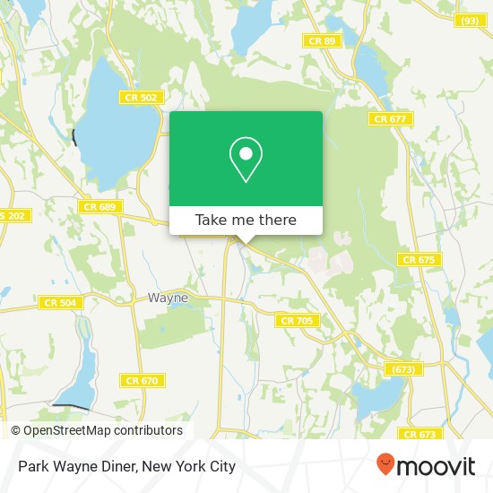 Park Wayne Diner map