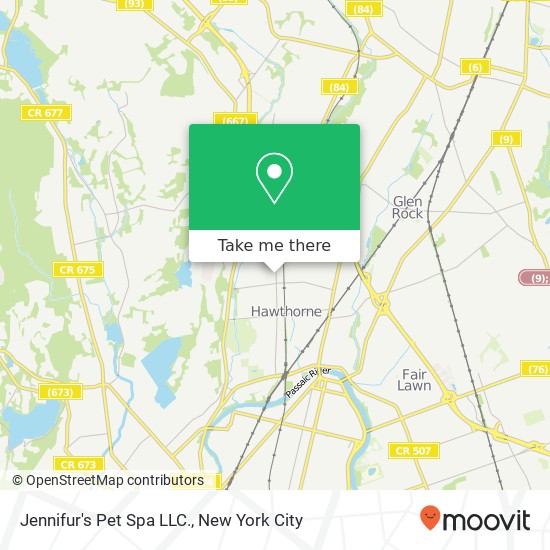 Jennifur's Pet Spa LLC. map