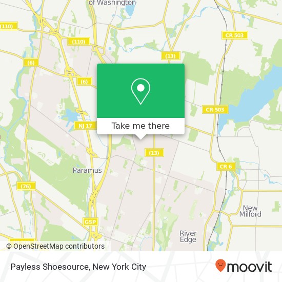 Mapa de Payless Shoesource