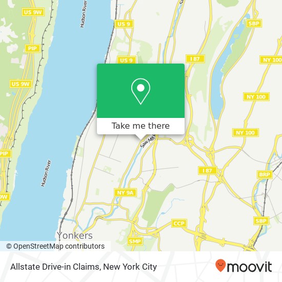 Allstate Drive-in Claims map