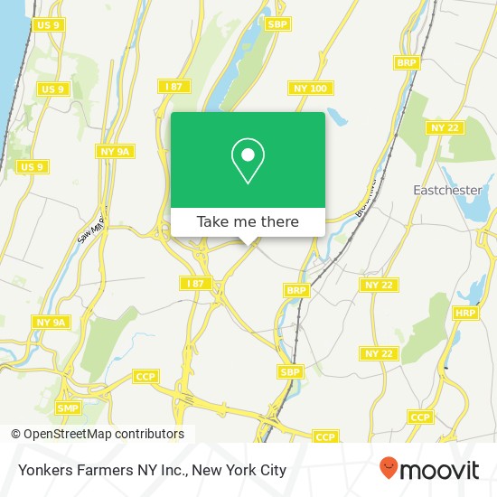 Mapa de Yonkers Farmers NY Inc.