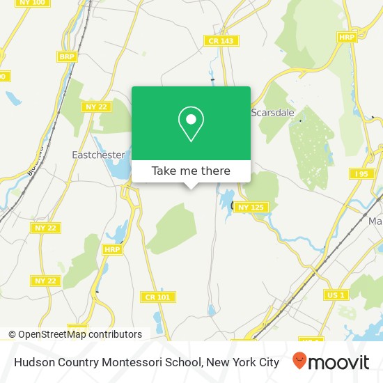 Mapa de Hudson Country Montessori School