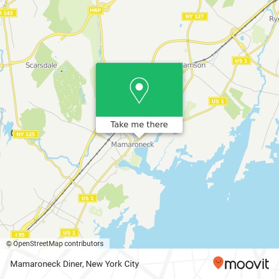 Mamaroneck Diner map