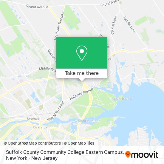 Mapa de Suffolk County Community College Eastern Campus