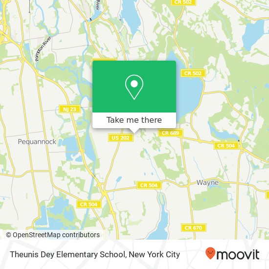 Theunis Dey Elementary School map