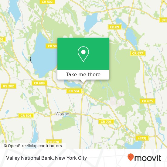 Valley National Bank map