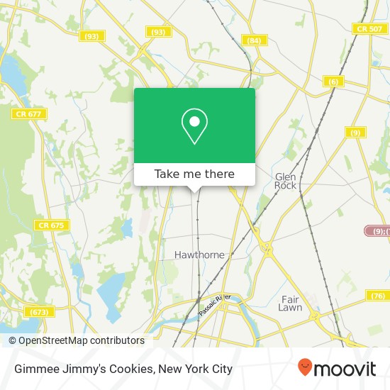 Gimmee Jimmy's Cookies map