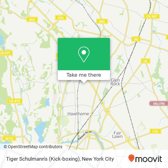 Mapa de Tiger Schulmann's (Kick-boxing)