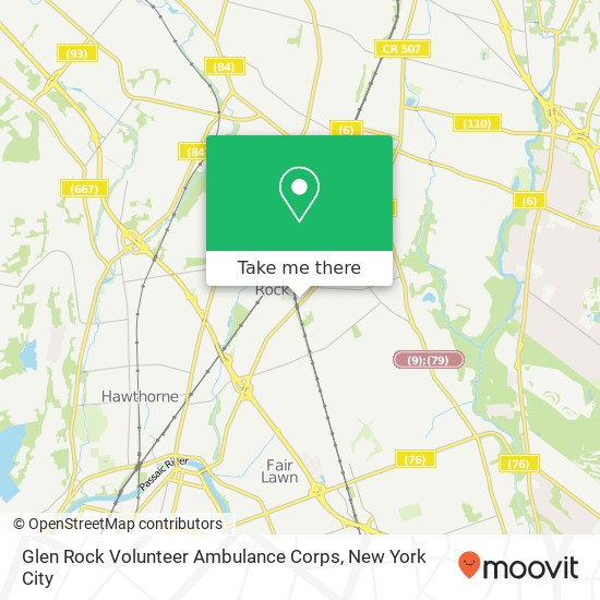 Mapa de Glen Rock Volunteer Ambulance Corps