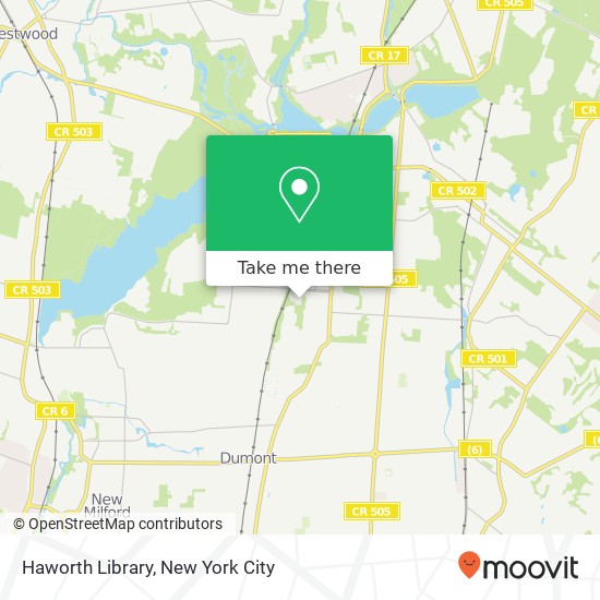 Mapa de Haworth Library