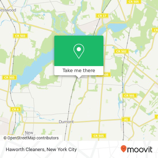 Haworth Cleaners map