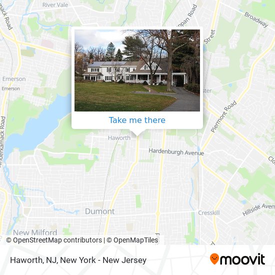 Haworth, NJ map