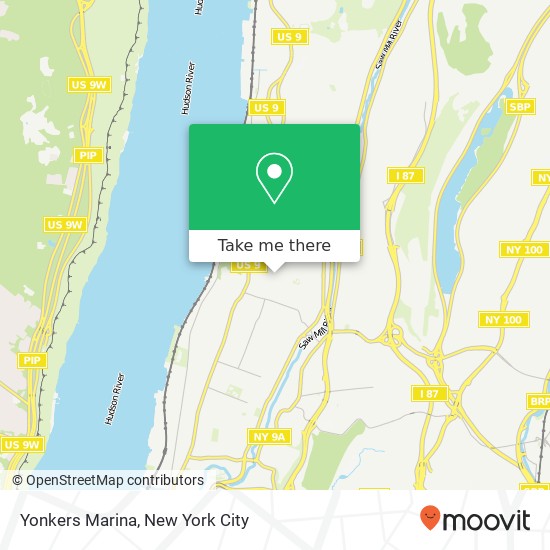 Yonkers Marina map
