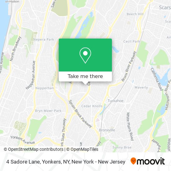 4 Sadore Lane, Yonkers, NY map