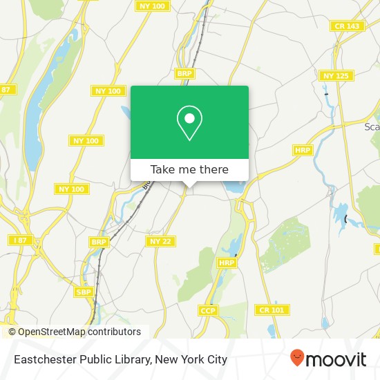 Eastchester Public Library map