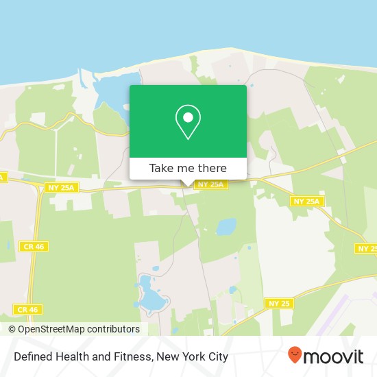 Defined Health and Fitness map