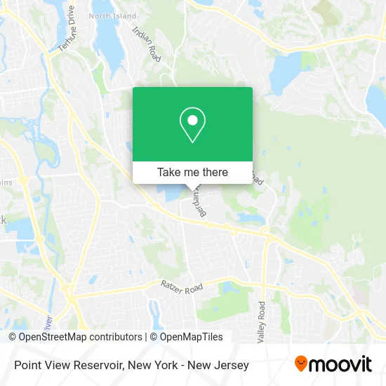 Point View Reservoir map