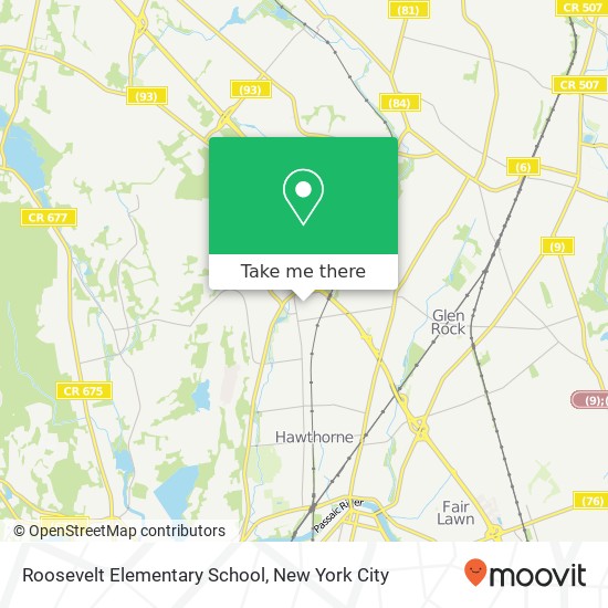 Mapa de Roosevelt Elementary School