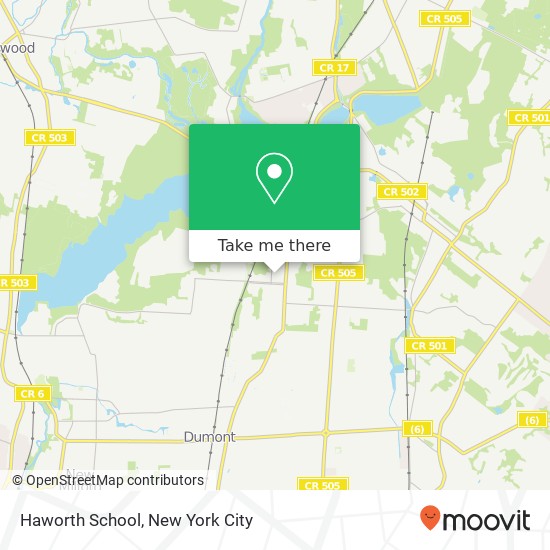 Haworth School map