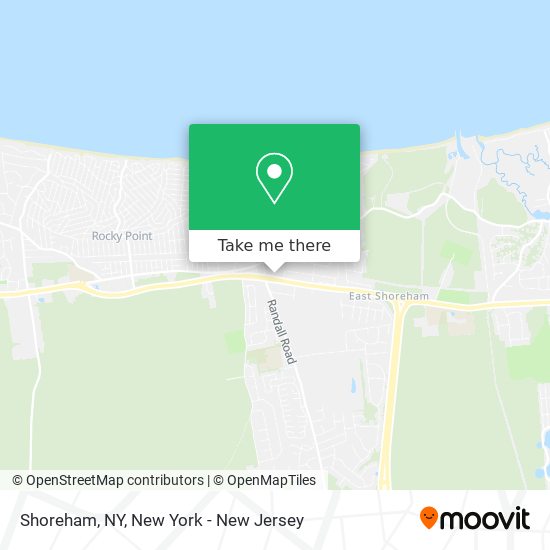 Shoreham, NY map