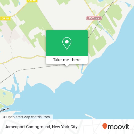 Jamesport Campground map