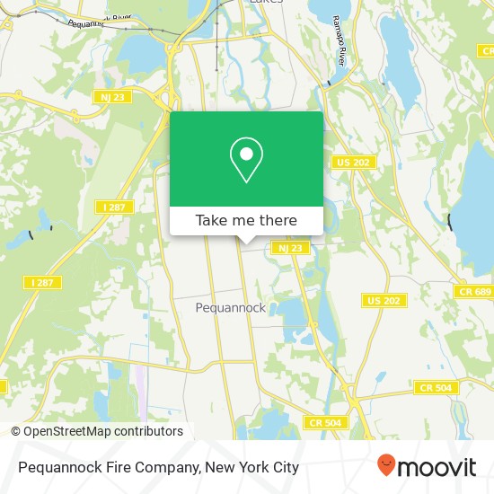 Pequannock Fire Company map