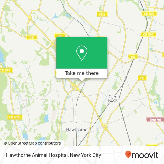 Mapa de Hawthorne Animal Hospital