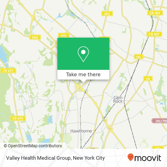 Mapa de Valley Health Medical Group