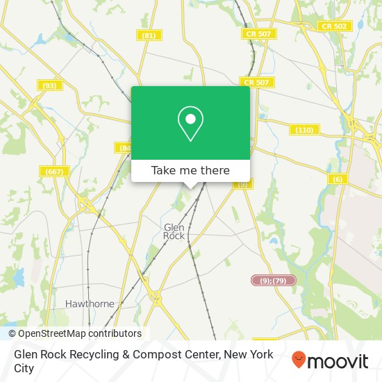 Glen Rock Recycling & Compost Center map