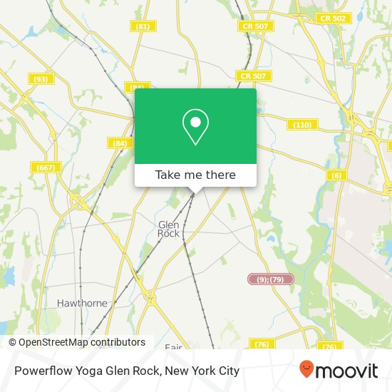 Powerflow Yoga Glen Rock map