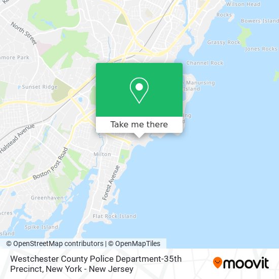 Westchester County Police Department-35th Precinct map