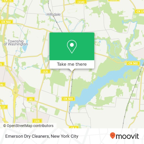 Emerson Dry Cleaners map