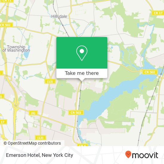 Emerson Hotel map