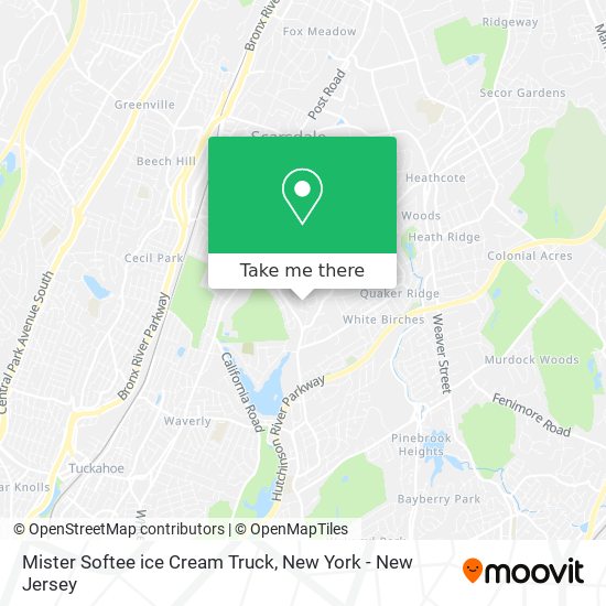 Mapa de Mister Softee ice Cream Truck