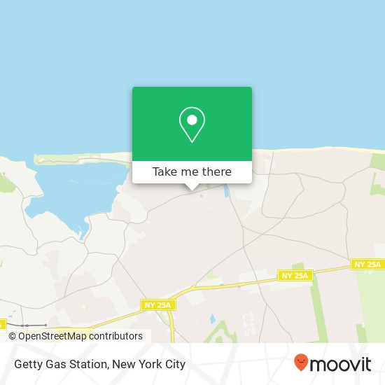 Mapa de Getty Gas Station