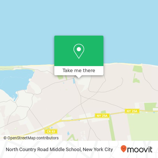 Mapa de North Country Road Middle School