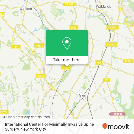 Mapa de International Center For Minimally Invasive Spine Surgery