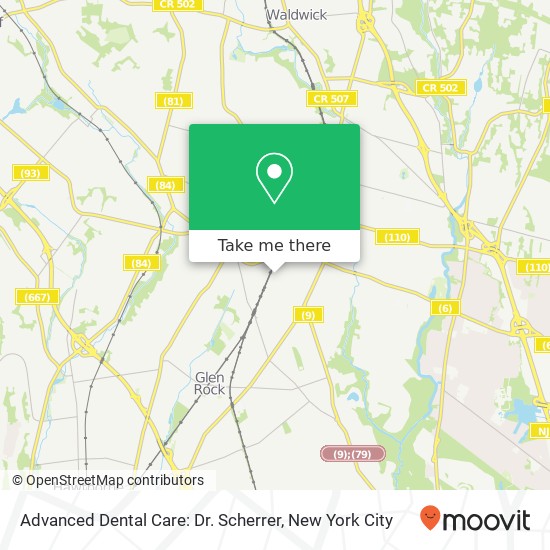 Advanced Dental Care: Dr. Scherrer map