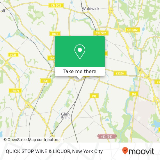 QUICK STOP WINE & LIQUOR map