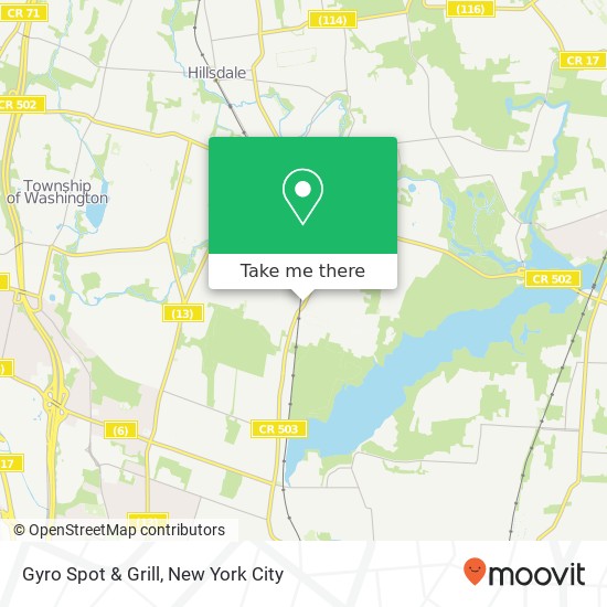 Mapa de Gyro Spot & Grill