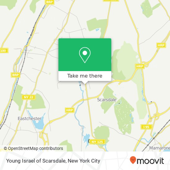 Young Israel of Scarsdale map