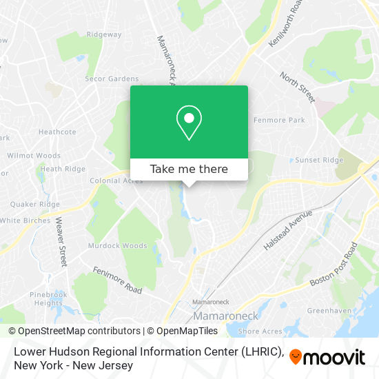 Mapa de Lower Hudson Regional Information Center (LHRIC)